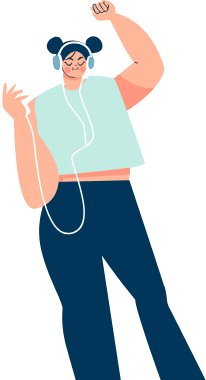 people listening to music